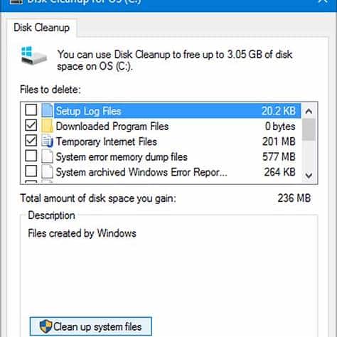 Disk Cleanup on Windows VPS