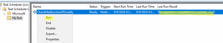 Task Scheduler settings for running backups as SYSTEM