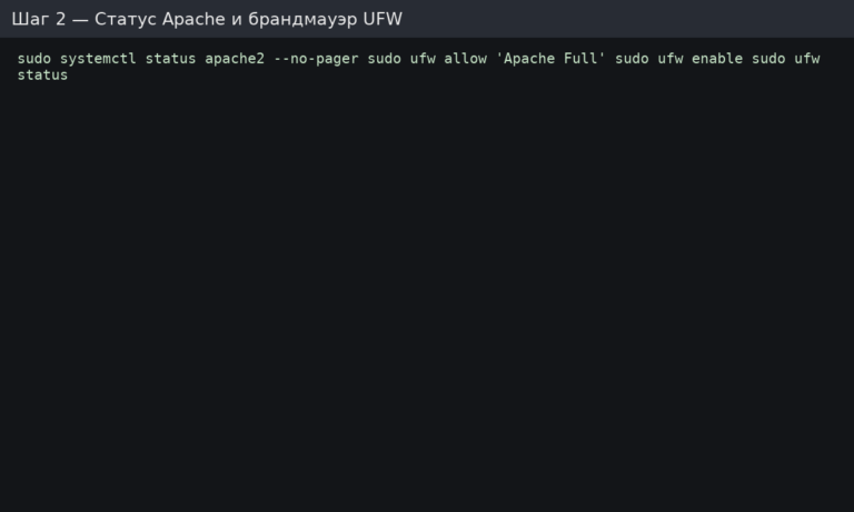 UFW rules for HTTP and HTTPS on Linux VPS